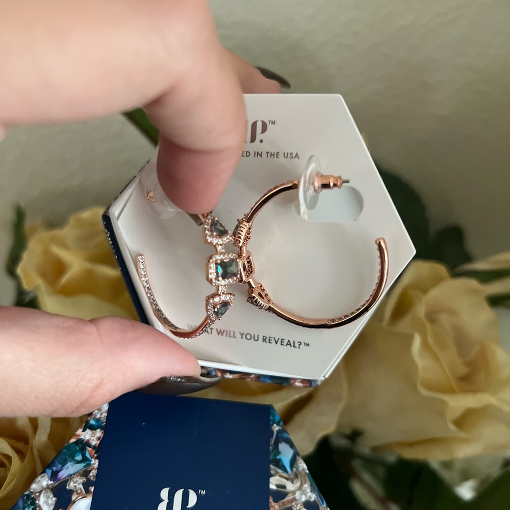 Bomb Party June 2025 Alexandrite Earrings “A hopeful surprise” rose gold plating